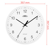 Okrúhle nástenné hodiny, Prim Super silent biela, E01.4345.00